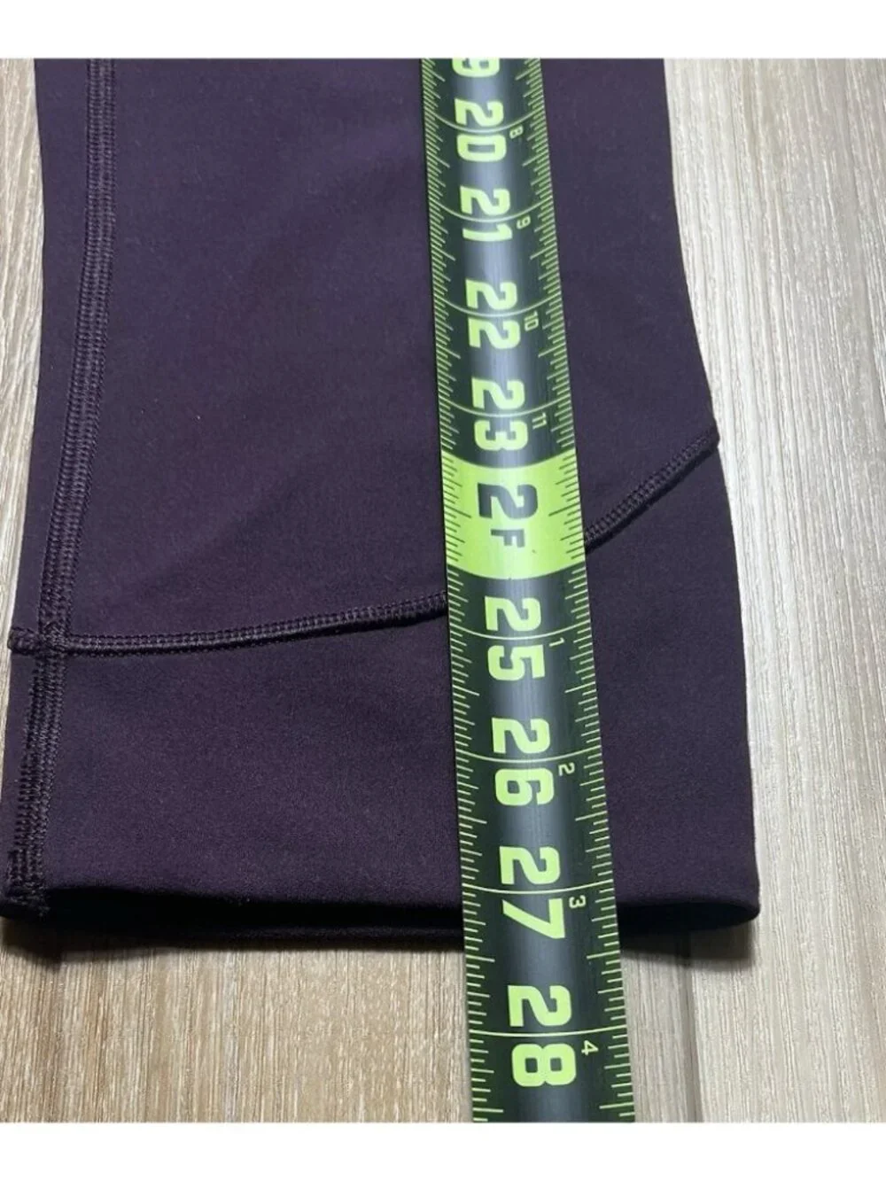 Lululemon In Movement Purple Everlux Cropped Leggings - Women Size 6 *Stained